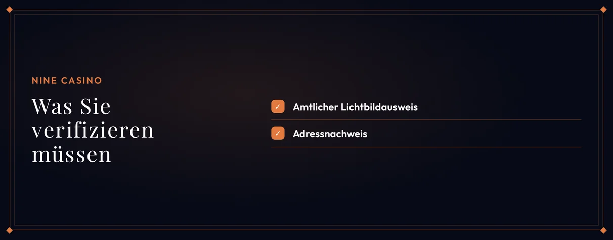 Halten Sie Unterlagen bereit