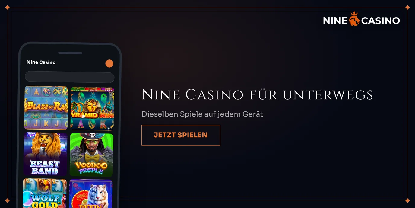Nutzen Sie Nine Casino mobil