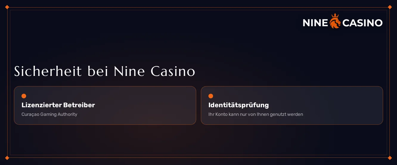 Sicherheit bei Nine Casino